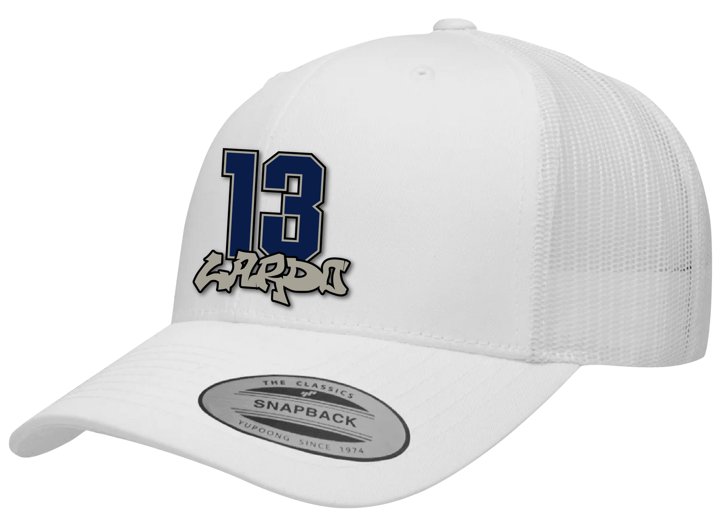 Whiteout Graffiti Nickname Hats