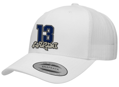 Whiteout Graffiti Nickname Hats