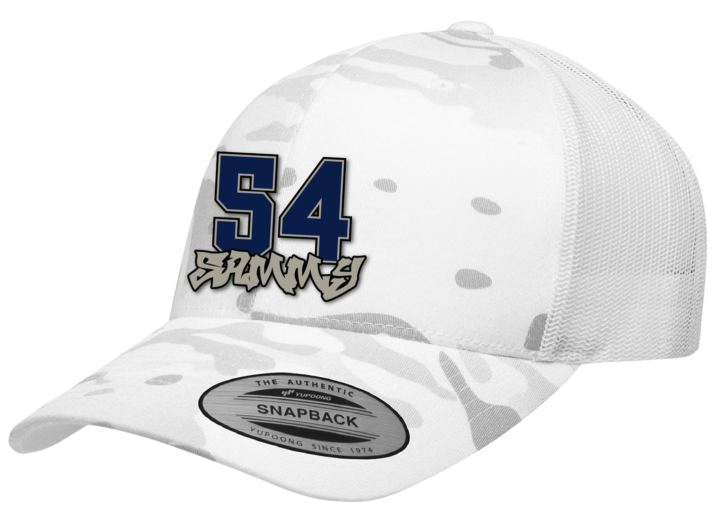 Whiteout Graffiti Nickname Hats