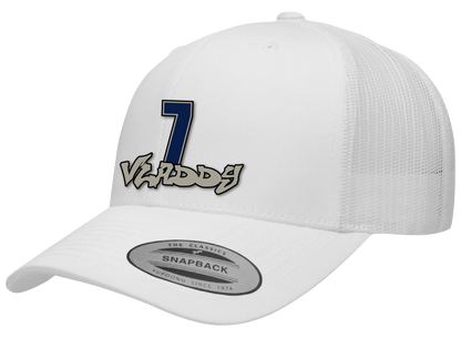 Whiteout Graffiti Nickname Hats