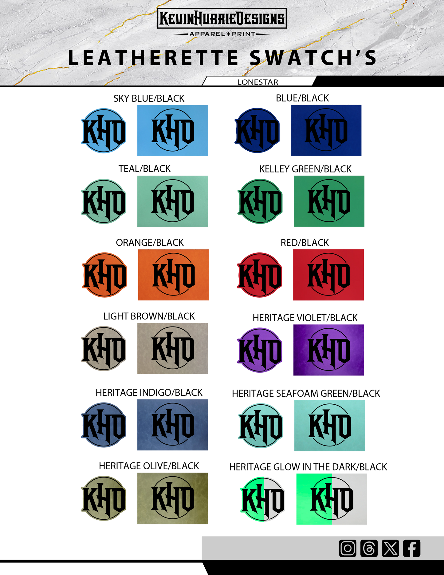 Leatherette Colors 2